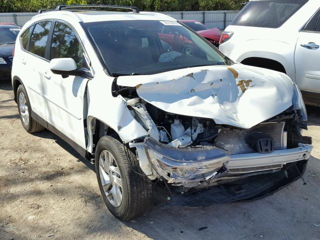 5J6RM4H73FL030356 - 2015 HONDA CR-V EXL WHITE photo 1