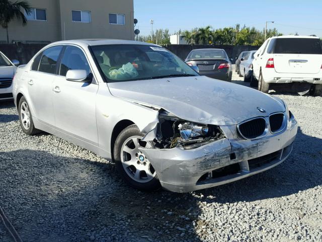 WBANA53554B167730 - 2004 BMW 525 I SILVER photo 1