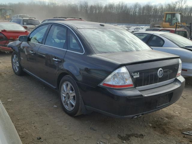 1MEHM42W68G626265 - 2008 MERCURY SABLE PREM BLACK photo 3