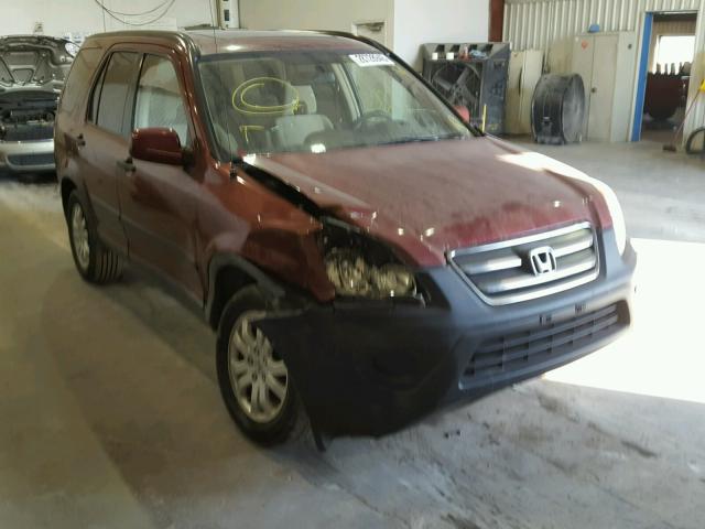 JHLRD78835C026373 - 2005 HONDA CR-V EX MAROON photo 1