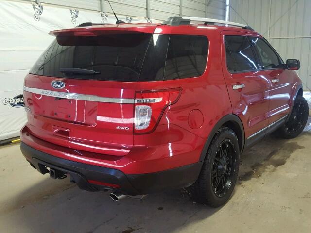 1FMHK8F87CGA50832 - 2012 FORD EXPLORER L BURGUNDY photo 4