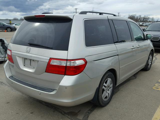 5FNRL388X6B081058 - 2006 HONDA ODYSSEY TO SILVER photo 4