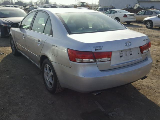 5NPEU46FX6H049666 - 2006 HYUNDAI SONATA GLS SILVER photo 3