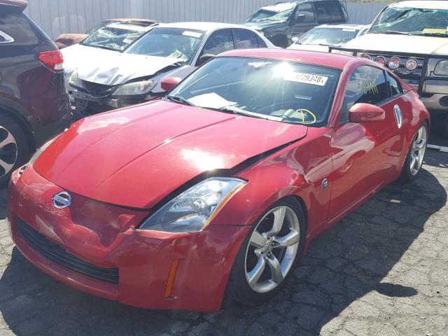 JN1AZ34E13T019566 - 2003 NISSAN 350Z COUPE RED photo 2