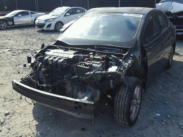 3N1AB7AP1DL691859 - 2013 NISSAN SENTRA S BLACK photo 2