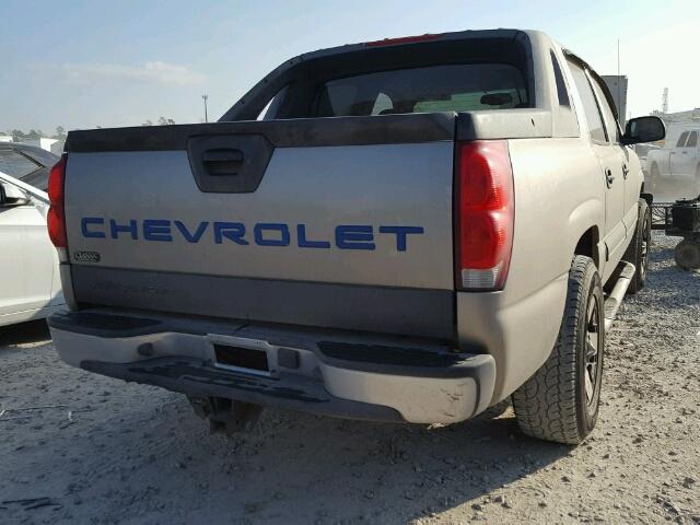 3GNEC13T63G311464 - 2003 CHEVROLET AVALANCHE GRAY photo 4