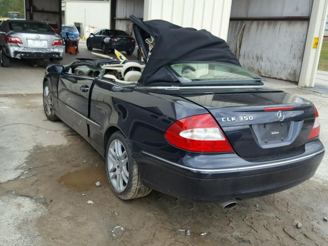 WDBTK56F29T100899 - 2009 MERCEDES-BENZ CLK 350 BLUE photo 3