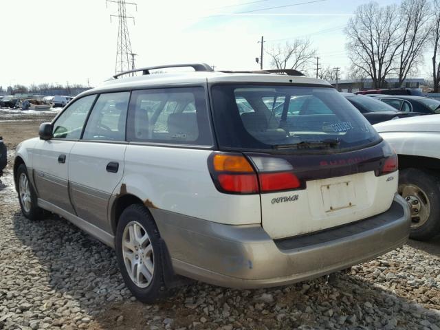 4S3BH675847611770 - 2004 SUBARU LEGACY OUT WHITE photo 3