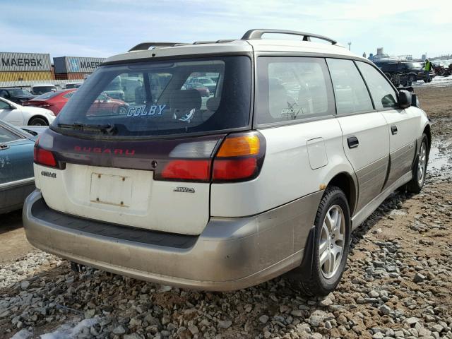 4S3BH675847611770 - 2004 SUBARU LEGACY OUT WHITE photo 4