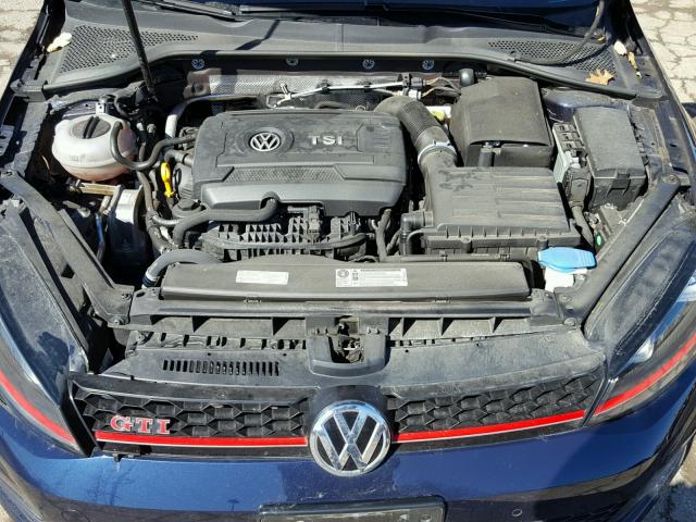 3VWY47AU2FM097514 - 2015 VOLKSWAGEN GTI BLUE photo 7