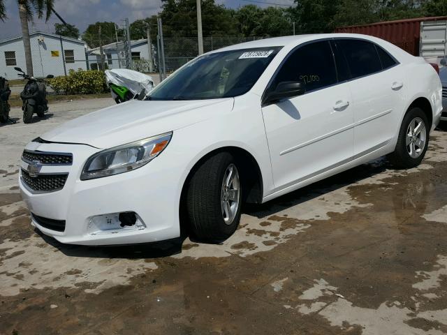 1G11B5SA6DF248914 - 2013 CHEVROLET MALIBU LS WHITE photo 2