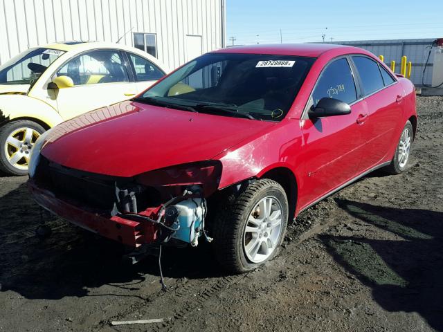 1G2ZG558064181038 - 2006 PONTIAC G6 SE1 RED photo 2