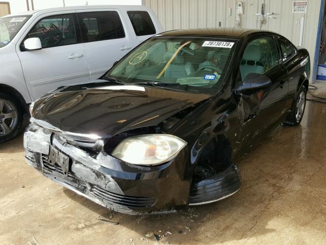 1G1AK18F687184353 - 2008 CHEVROLET COBALT LS BLACK photo 2