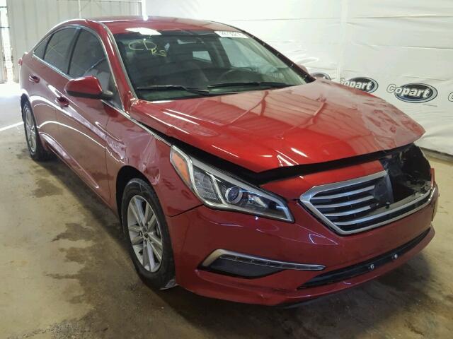 5NPE24AFXFH153121 - 2015 HYUNDAI SONATA SE BURGUNDY photo 1