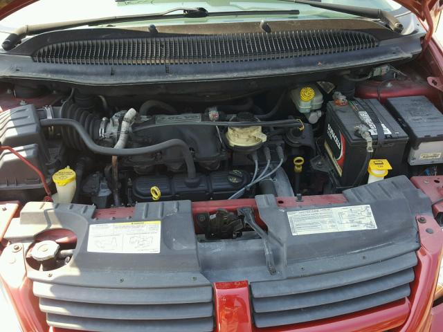 2D4GP44L87R120007 - 2007 DODGE GRAND CARA RED photo 7