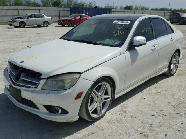 WDDGF56X18F161616 - 2008 MERCEDES-BENZ C 350 WHITE photo 2