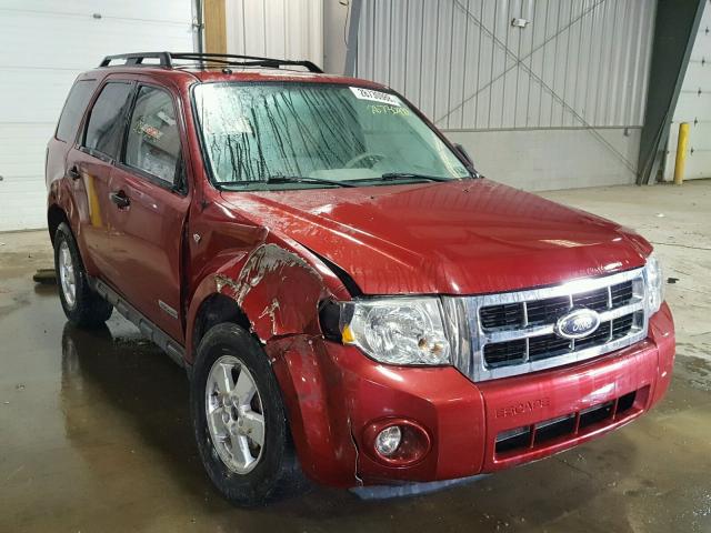 1FMCU93138KA76947 - 2008 FORD ESCAPE XLT RED photo 1