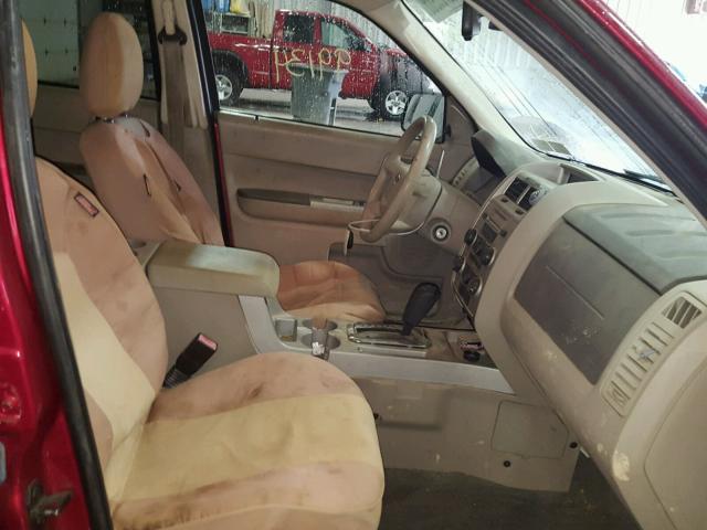 1FMCU93138KA76947 - 2008 FORD ESCAPE XLT RED photo 5