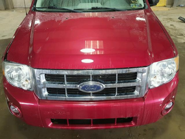 1FMCU93138KA76947 - 2008 FORD ESCAPE XLT RED photo 7