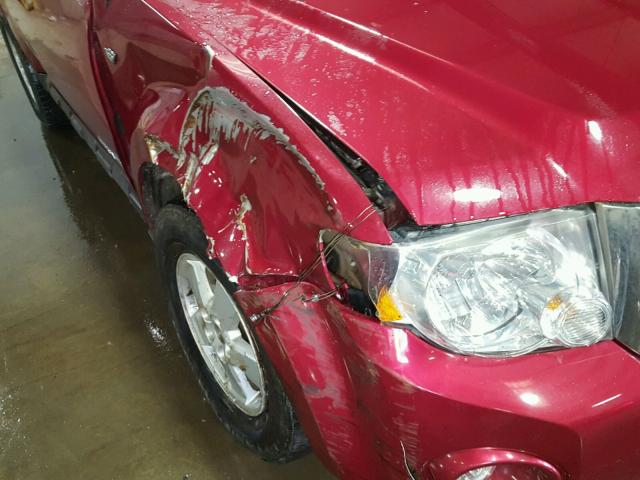 1FMCU93138KA76947 - 2008 FORD ESCAPE XLT RED photo 9