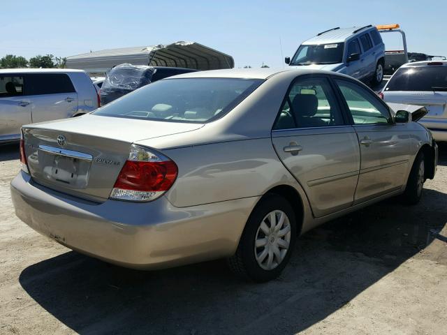 4T1BE32K35U044970 - 2005 TOYOTA CAMRY LE GOLD photo 4