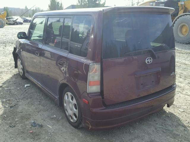 JTLKT324950203465 - 2005 TOYOTA SCION XB PURPLE photo 3