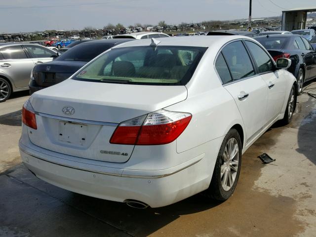 KMHGC4DF9BU141734 - 2011 HYUNDAI GENESIS 4. WHITE photo 4