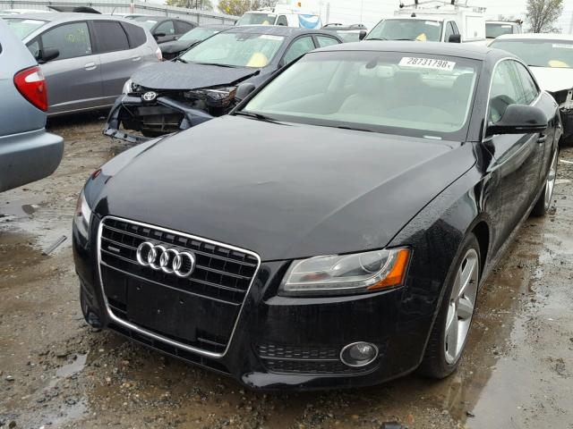 WAUDK78T78A041036 - 2008 AUDI A5 QUATTRO BLACK photo 2