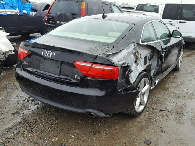 WAUDK78T78A041036 - 2008 AUDI A5 QUATTRO BLACK photo 4