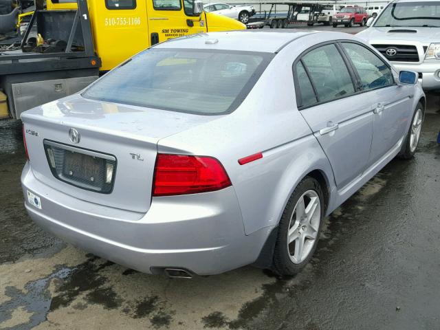 19UUA66234A054632 - 2004 ACURA TL SILVER photo 4