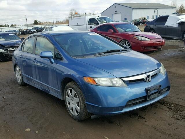 1HGFA16576L031089 - 2006 HONDA CIVIC LX BLUE photo 1