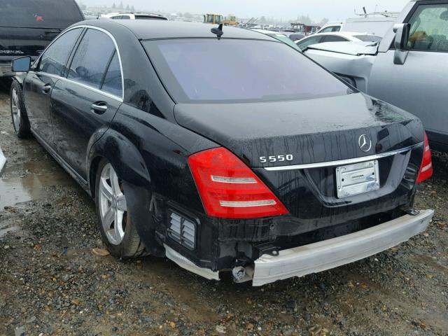 WDDNG7BB6AA330056 - 2010 MERCEDES-BENZ S 550 BLACK photo 3