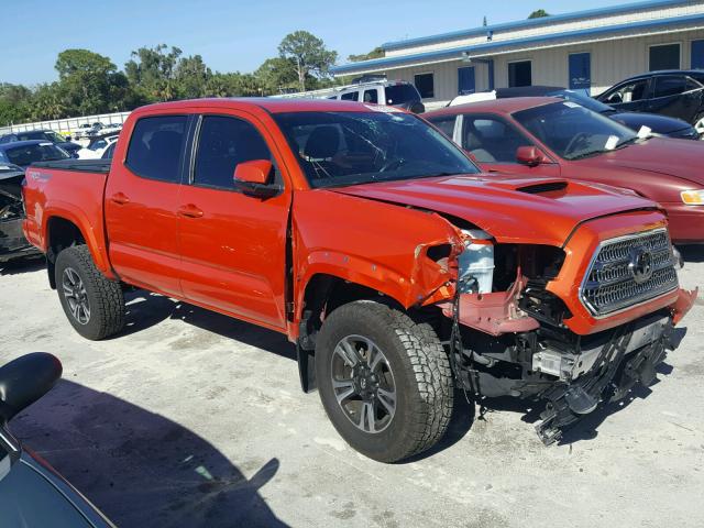 5TFCZ5AN3GX031951 - 2016 TOYOTA TACOMA DOU ORANGE photo 1