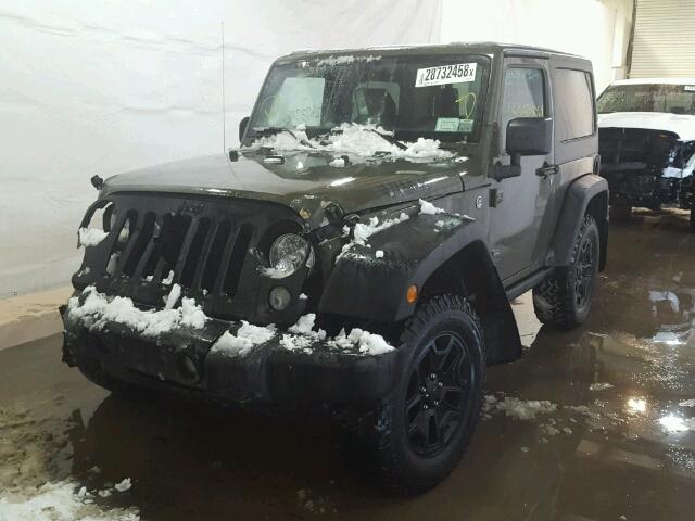 1C4AJWAG5FL706081 - 2015 JEEP WRANGLER S GREEN photo 2