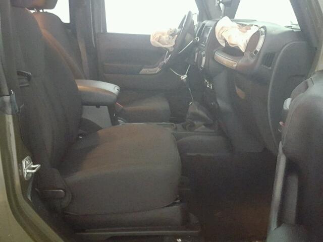 1C4AJWAG5FL706081 - 2015 JEEP WRANGLER S GREEN photo 5