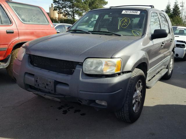 1FMYU93103KB58732 - 2003 FORD ESCAPE XLT GRAY photo 2