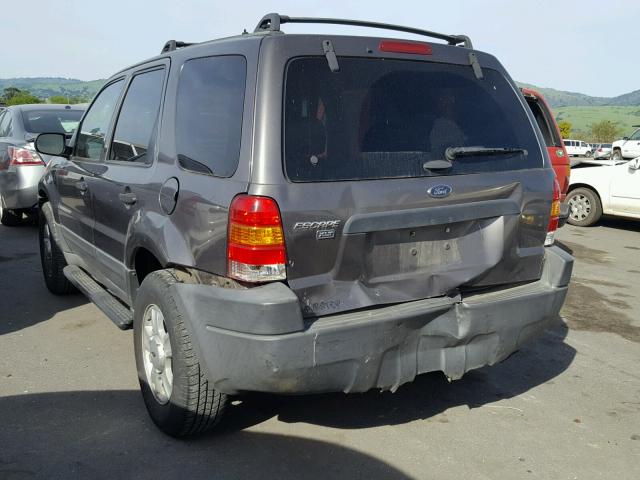 1FMYU93103KB58732 - 2003 FORD ESCAPE XLT GRAY photo 3