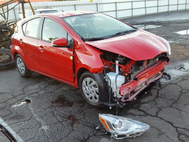 JTDKDTB37G1134529 - 2016 TOYOTA PRIUS C RED photo 1