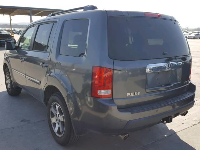 5FNYF3H92BB029428 - 2011 HONDA PILOT TOUR GRAY photo 3