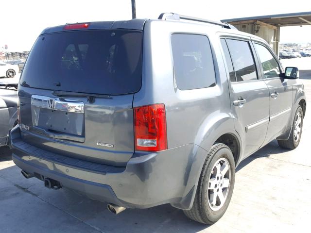 5FNYF3H92BB029428 - 2011 HONDA PILOT TOUR GRAY photo 4