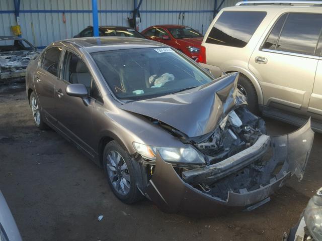1HGFA16979L004966 - 2009 HONDA CIVIC EXL BROWN photo 1