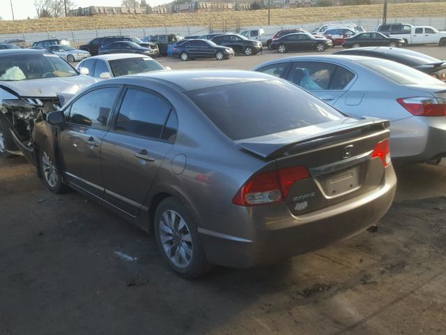 1HGFA16979L004966 - 2009 HONDA CIVIC EXL BROWN photo 3