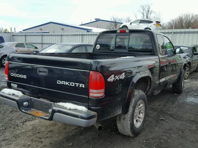 1D7HG32N94S713746 - 2004 DODGE DAKOTA SPO BLACK photo 4