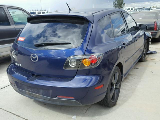 JM1BK343041115870 - 2004 MAZDA 3 HATCHBAC PURPLE photo 4