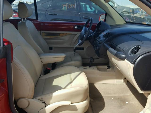 3VWRF31Y67M419955 - 2007 VOLKSWAGEN NEW BEETLE 红色 照片 5