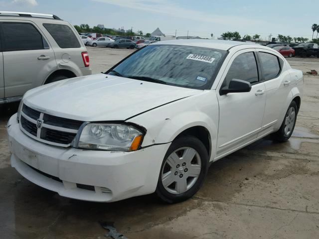 1B3LC46K08N593508 - 2008 DODGE AVENGER SE WHITE photo 2