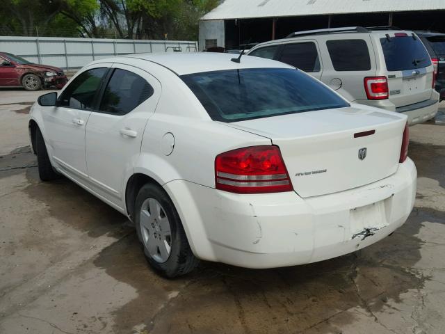 1B3LC46K08N593508 - 2008 DODGE AVENGER SE WHITE photo 3