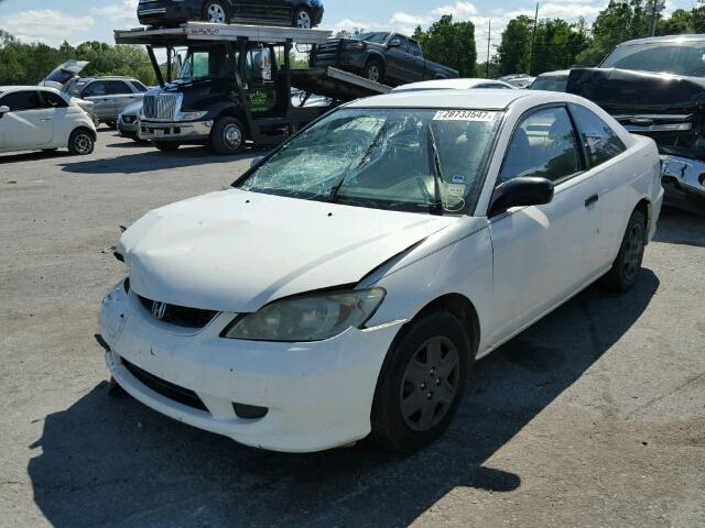 1HGEM21154L048595 - 2004 HONDA CIVIC WHITE photo 2