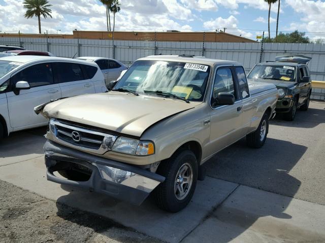 4F4YR16U91TM14927 - 2001 MAZDA B3000 CAB GOLD photo 2