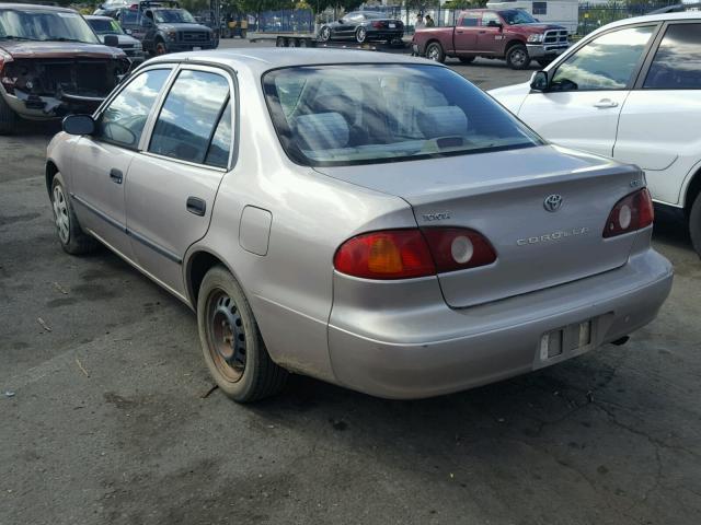 1NXBR12E31Z551882 - 2001 TOYOTA COROLLA CE TAN photo 3